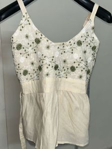 Embroidered Cotton top
