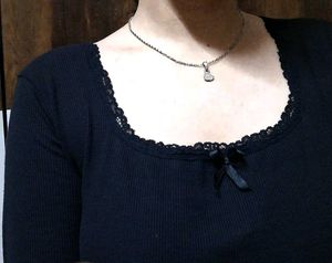 Black Y2k Top