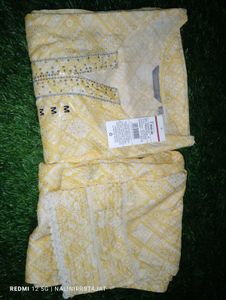Avaasa Yellow Kurta with Sequins