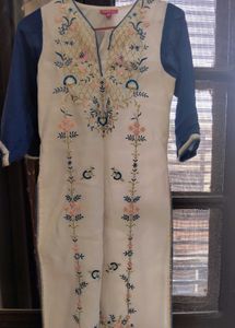 Biba  embroided kurta suit set