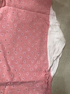 A Line Pink Kurti With Bottom