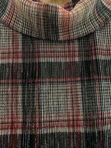 AND Stylish Plaid Shimmer Top