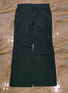Men's Grey Relaxed Fit Trousers
