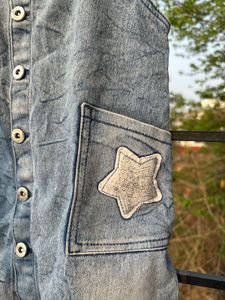 Girls Jeans Pinafore