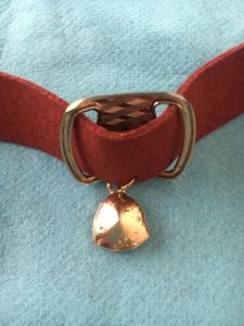 Red Suede Choker