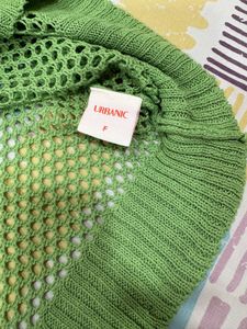 savana Green Mesh Knit Cropped Top