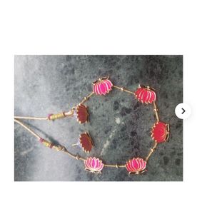 Lotus Necklace &amp; Earring Set