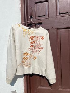 Graphic Print Pullover Sweatshirt