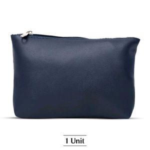 Multi-Utility Leather Pouch - Blue