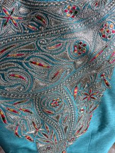 Kashmiri Tilla Silk Suit
