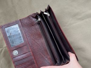 Stylish Maroon Textured Wallet