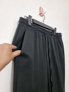 Classic Black Slim-Fit Trousers