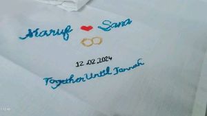 Customizable Couple Name Hankerchief