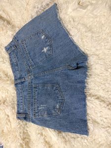 Y2K Distressed Denim Shorts
