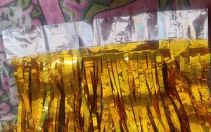 Golden Foil Curtain