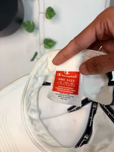 Champion White Baseball Cap