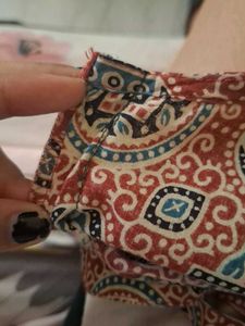 Bohemian Print Sleeveless Kurta
