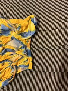 Tie-Dye Twist Front top