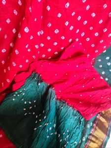 ❤🔥New Red Bandhani Saree