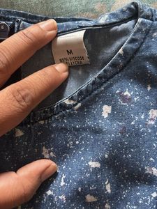 thrifted denim dress