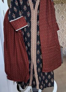 LIBAS PURE Cotton Complete Suit Set With Plazoo And PURE Cotton Duppatta