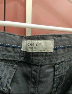 CELIO Dark gray men's trousers