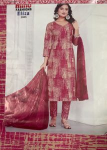 Printed 3-piece unstitched set