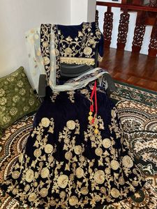 Elegant Navy Blue Lehenga Choli