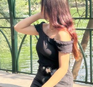 Chic Off-Shoulder Smocked Crop Top