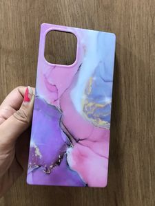 IPhone12ProMax Marble Look Semi Soft Phone Cover Case