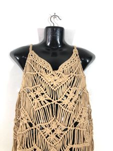 Tan Macrame Top(Women’s)