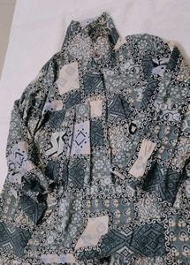 Boho Patchwork Print Top