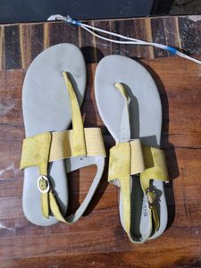 Woods Yellow Thong Sandals