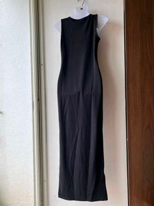 Black high slit dress(Medium)