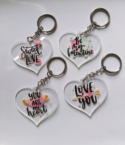 Heartshape Keychains Set Of 4