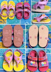 2 combo Cute Smiley Flower Sandals for Kids