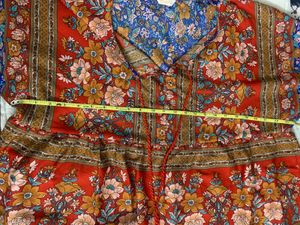 Boho Floral Print Kimono Plus Size Top