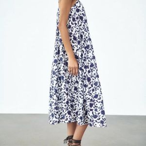 Zara Limited Edition Floral Minimalist MIDI Dress