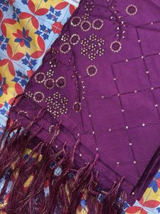 Elegant Purple Embroidered Kurta Set