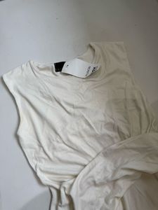 Cream Sleeveless dress