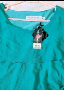 Elegant Green Tiered Dress