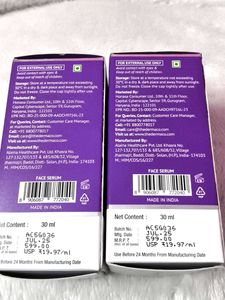 Pack of 2 The Derma Co 10% Niacinamide Serum with
