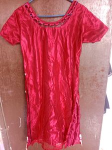 Red Dress With Shrug ❤️