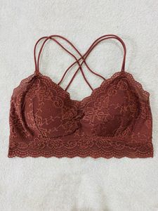 🤎 Rust Brown Lace Bralette Crop Top 🤎