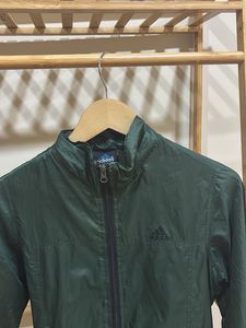 Adidas Green Windbreaker Jacket