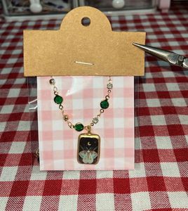 Enchanted Moth & Moon Necklace