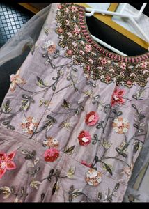 Elegant Floral Embroidered Anarkali Dress