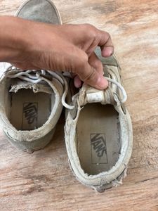 Vans Old Skool Grey distressed Suede Sneakers