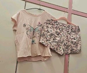 Butterfly Print Pajama Set