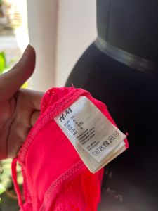 H&amp;M pink bikini top